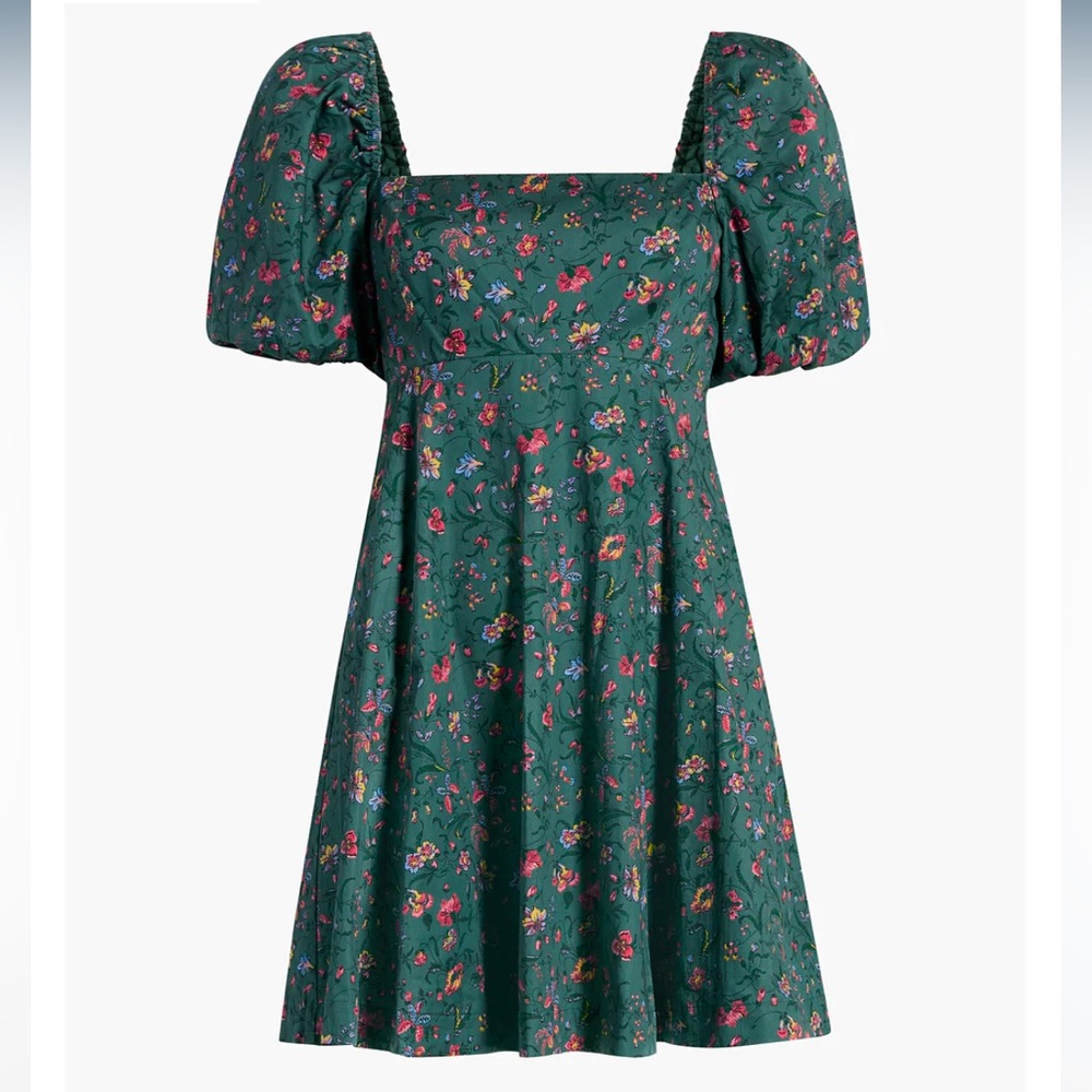 Hill House Mini Matilda - Bottle Green Fleur Chintz, XXL